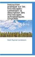 Instruction Pratique Sur Les Microscopes