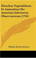 Elenchus Vegetabilium Et Animalium Per Austriam Inferiorem Observatorum (1756)