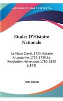 Etudes D'Histoire Nationale