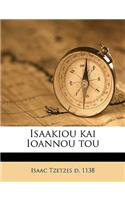 Isaakiou kai Ioannou tou Volume 1
