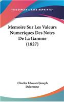 Memoire Sur Les Valeurs Numeriques Des Notes de La Gamme (1827)