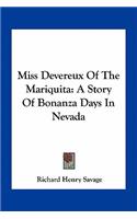 Miss Devereux Of The Mariquita