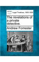 The Revelations of a Private Detective.: (English)