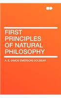 First Principles of Natural Philosophy