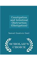 Constipation and Intestinal Obstruction (Obstipation) - Scholar's Choice Edition