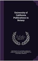 University of California Publications in Botany