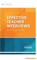 Effective Teacher Interviews