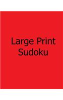 Large Print Sudoku: Fun, Large Grid Sudoku Puzzles