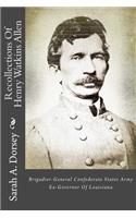 Recollections of Henry Watkins Allen