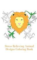 Stress Relieving Animal Designs Coloring Book