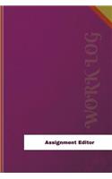 Assignment Editor Work Log