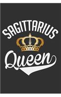 Sagittarius Queen: Gifts for black women, melanin and educated, black women journal, boujee birthday gift 6x9 Journal Gift Notebook with 125 Lined Pages