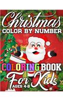 Christmas Color By Number Coloring Book for Kids Ages 5-8