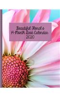 Beautiful Florals 14-Month Desk Calendar 2020