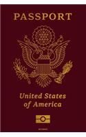 Passport United States of America Notebook