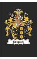 Edlinger: Edlinger Coat of Arms and Family Crest Notebook Journal (6 x 9 - 100 pages)