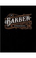 Barber Appointment Book 2019 - 2020