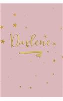 Darlene: Personalized Journal to Write In - Rose Gold Line Journal