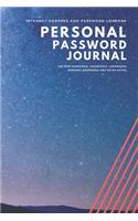 Personal Password Journal: 6 x 9 in / 110 Pages: Internet Address + Password Logbook / Keeper