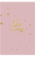 Lee: Personalized Journal to Write In - Rose Gold Line Journal