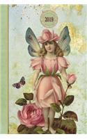 2019 Planner - Pink Rose Fairy: Daily - Weekly - Monthly - Annual Organizer with Contacts & Passwords & Birthdays(2019 Weekly Planner Organizer Diary Journal)