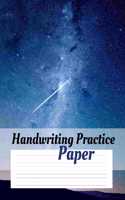 Handwriting Paper: Handwriting Practice Paper for Grades 2-5; Cursive Writing Practice Notebook; 1/2 Inch Wide Lines w Dashes in the Middle; Great for Homeschooling; S