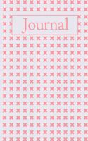 Journal: Pink Pattern - 120-Page College-Ruled Journal