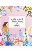 2019-2023 Five Year Planner And Calendar: 60 Months Planner and Calendar Agenda And Organizer 8" x 10" with holidays