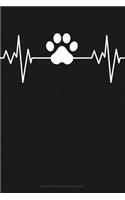 Paw Print Heartbeat Journal: Lined Journal Notebook for Dog Lovers, Cat Owners, Veterinarians, Vet Students, Animal Rescue
