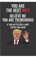 You Are The Best Wife ????? Believe Me You Are Tremendous ????? If You Say I'm Just A Wife You're Fake News