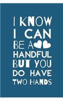 I Know I Can Be a Handful But You Do Have Two Hands