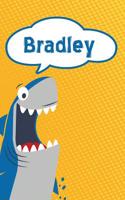 Bradley: Personalized Shark Blood Sugar Diet Diary Journal Log Featuring 120 Pages 6x9