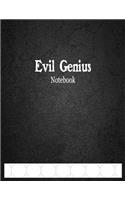 Evil Genius Notebook: 1" Octagonal Graph Ruled