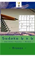 Sudoku 6 X 6 - 250 Killer Puzzles - Hermit - Bronze