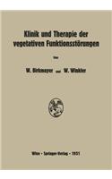 Klinik Und Therapie Der Vegetativen Funktionsstorungen