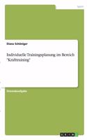 Individuelle Trainingsplanung im Bereich 