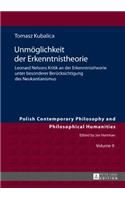 Unmoeglichkeit der Erkenntnistheorie