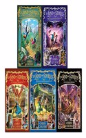 Land of stories 5 books collection set - wishing spell, enchantress returns, grimm warning, beyond the kingdoms, an author's odyssey