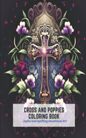 Cross and Poppies Coloring Book