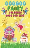 Easter Fairy Coloring Book For Kids Ages 4-8