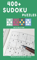 400+ Sudoku Puzzles: 400 Medium Sudoku Puzzles, ultimate mind games with over 400 puzzles paperback, Variety Puzzle Book, 400 Puzzles volume 1