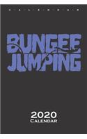 Bungee Jumping lettering Calendar 2020