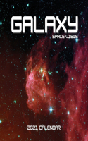 Galaxy Space Views 2021 Calendar