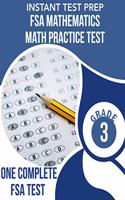 INSTANT TEST PREP FSA Mathematics Math Practice Test Grade 3