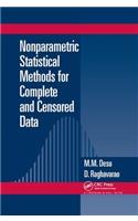 Nonparametric Statistical Methods For Complete and Censored Data