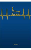 EKG - Herzschlag - Katze - Notizbuch