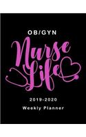 OB / GYN Nurse Life 2019 - 2020 Weekly Planner: LPN RN Nurse Monthly Daily Healthy Lifestyle Activities Schedule July 2019 to December 2020 Journal Pages Pink