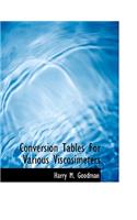 Conversion Tables for Various Viscosimeters