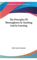 The Principles of Thoroughness in Teaching and in Learning