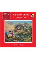 Thomas Kinkade Studios: the Disney Dreams Collection Mickey and Minnie 2019 Collectible Print Wall Calendar